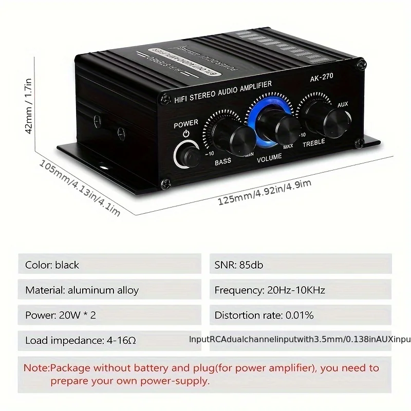 AK-270 HIFI Amplifier Channel  - огляд і ціна Home Cinema Sound System