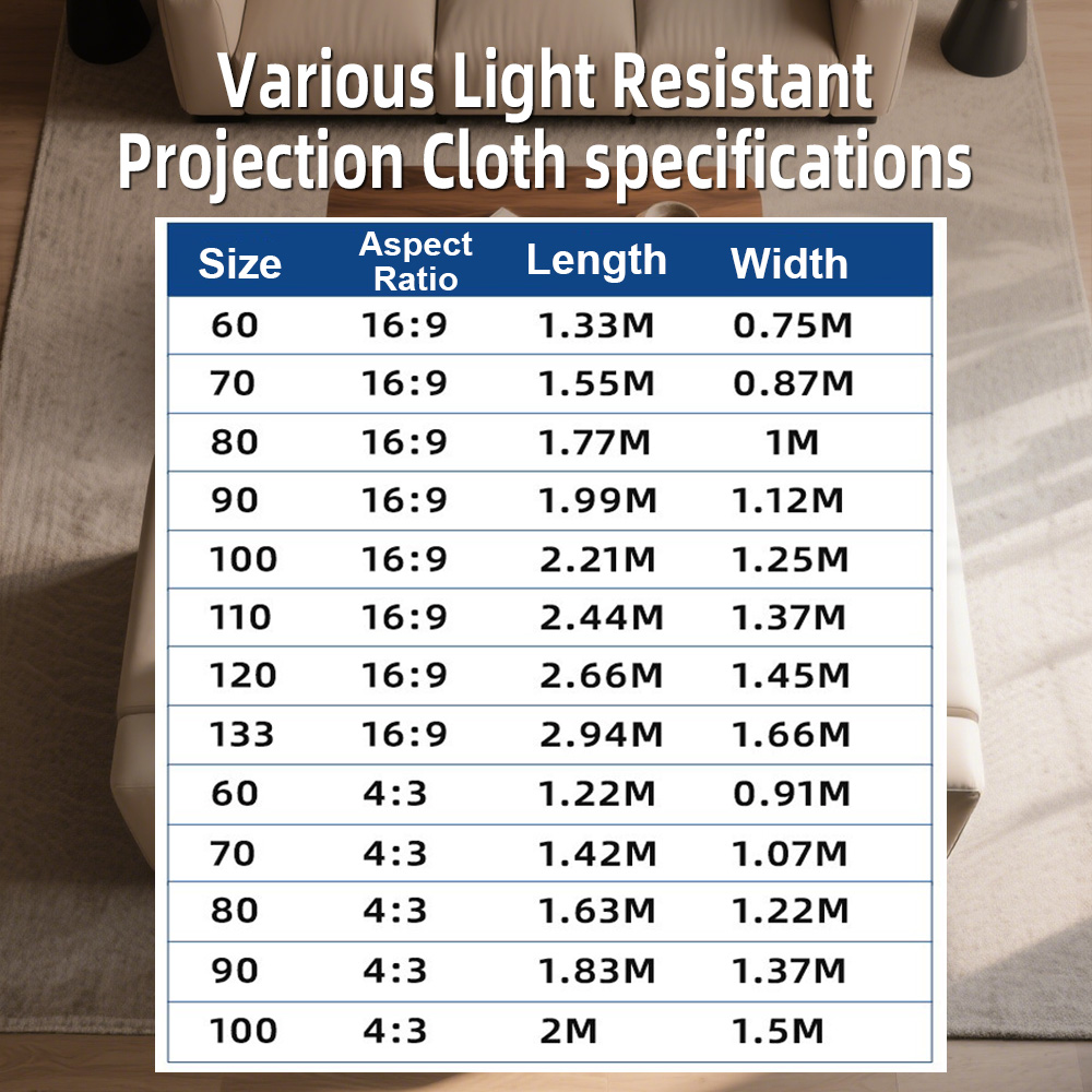 Universal Projector Screen 80/ - огляд і ціна Projector Screen 100 Inch