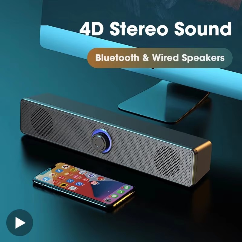 Music Soundbar Computer Caixa  - огляд і ціна Soundbar Bluetooth Home