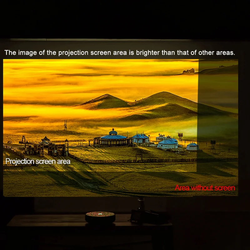 Anti-Light Portable Projector  - огляд і ціна Projector Screen 100 Inch