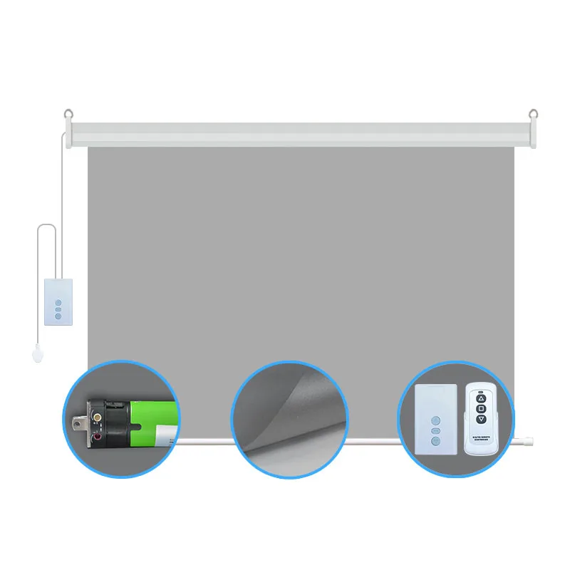 Motorized Electric Rear Projec - огляд і ціна Projector Screen 100 Inch