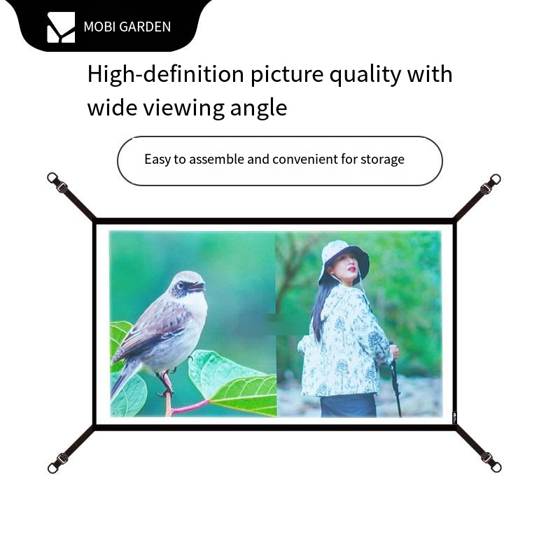 Outdoor camping 100-inch mobil - огляд і ціна Projector Screen 100 Inch