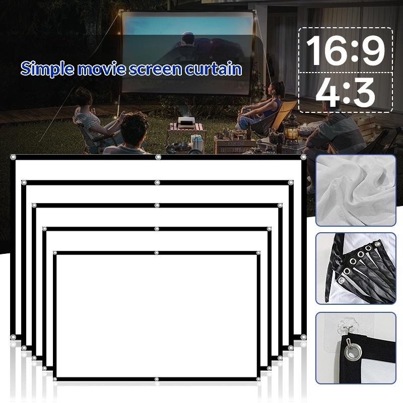 1Pc Curtain Anti-Light 60/72/8 - огляд і ціна Projector Screen 100 Inch