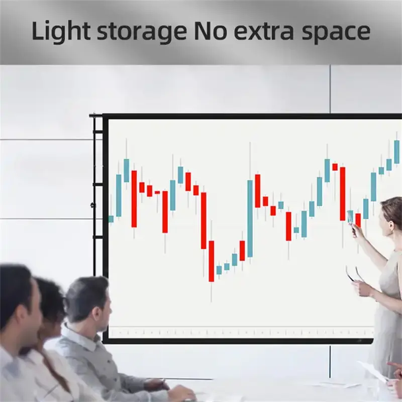 Projector Movie Screen Tripod, - огляд і ціна Projector Screen 100 Inch