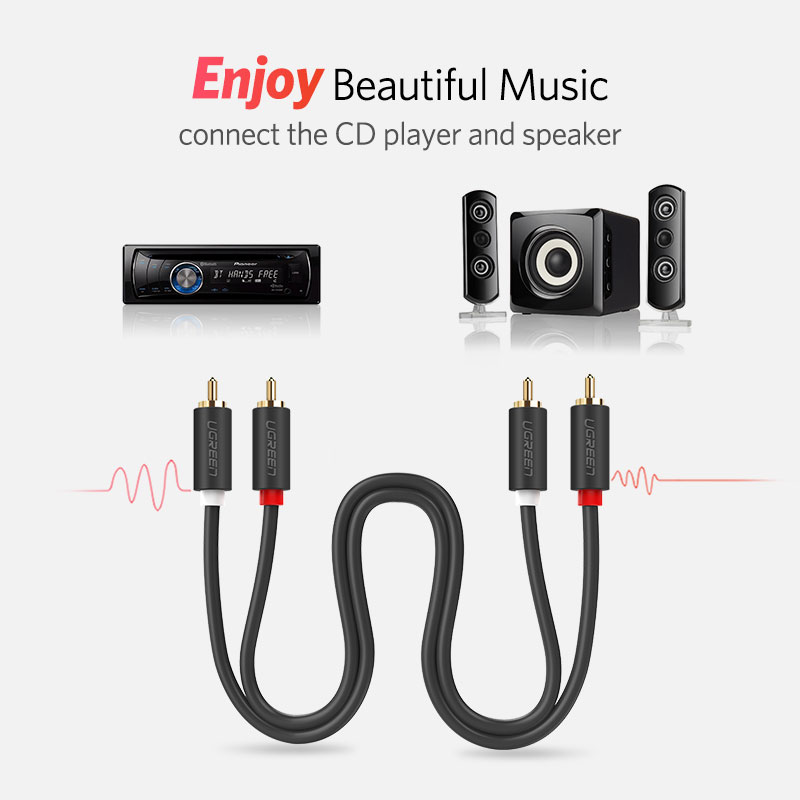 UGREEN 2RCA to 2 RCA Male to M - огляд і ціна Home Cinema Sound System