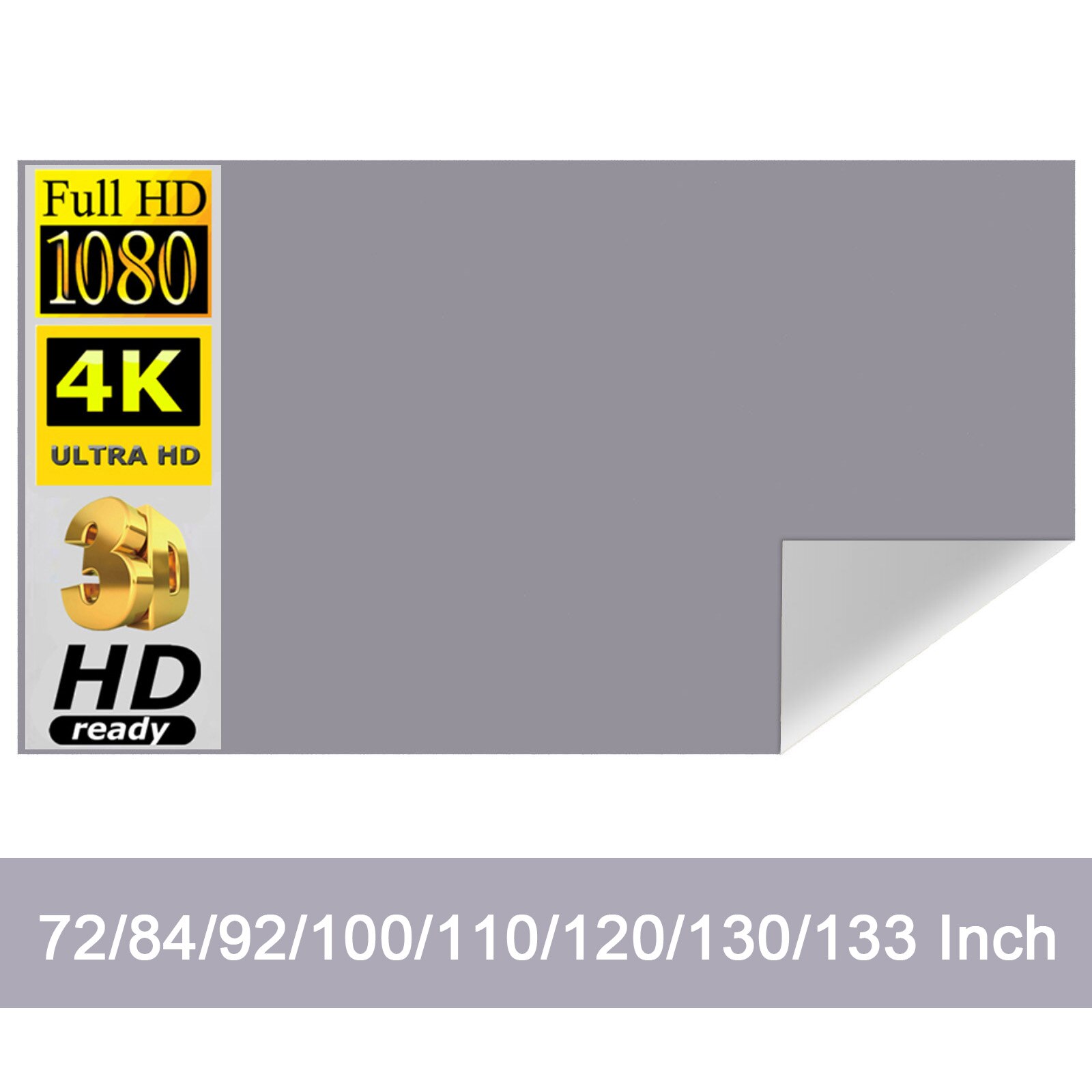 Projection Screen Reflective F - огляд і ціна Projector Screen 100 Inch