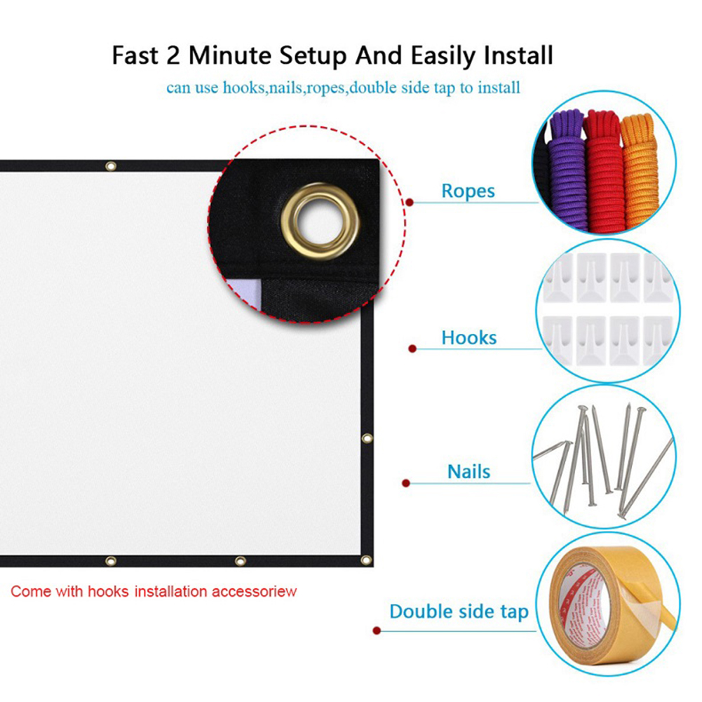 Portable Projector Screen Simp - огляд і ціна Projector Screen 100 Inch