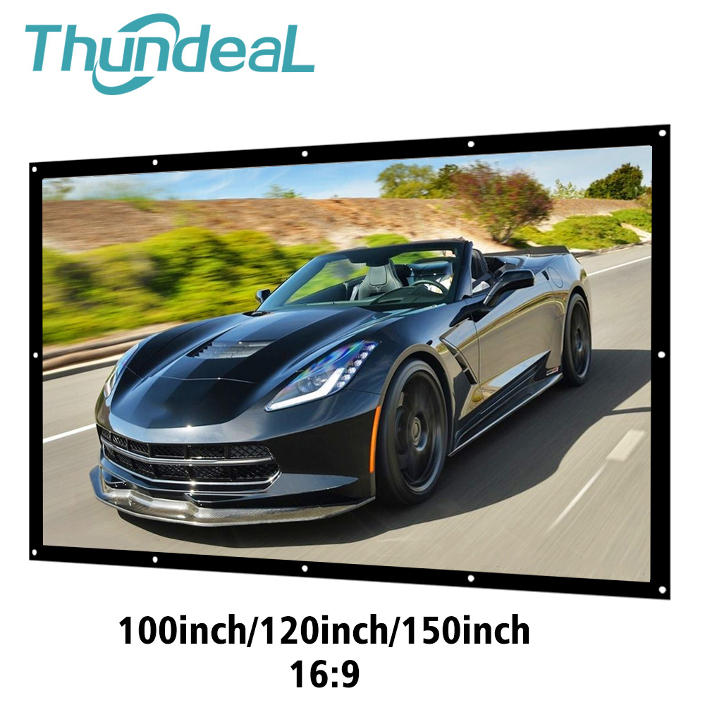 ThundeaL 16:9 100 120 150 Inch - огляд і ціна Projector Screen 100 Inch