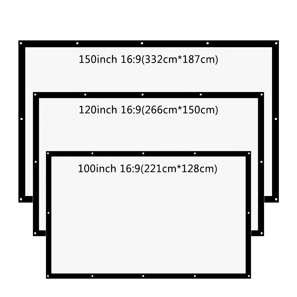 ThundeaL 16:9 100 120 150 Inch - огляд і ціна Projector Screen 100 Inch