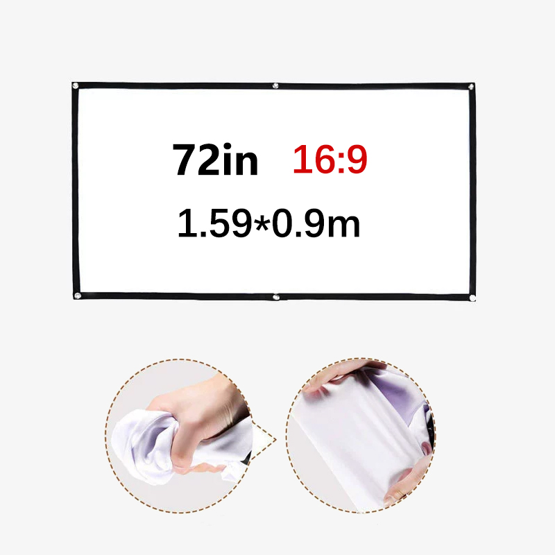 Portable Projector Screen 60/7 - огляд і ціна Projector Screen 100 Inch