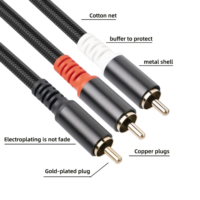 1/2/3M 1 RCA Male To 2 RCA Mal - огляд і ціна Home Cinema Sound System