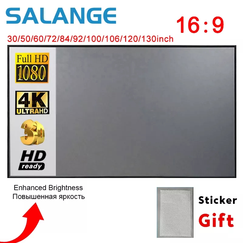 Salange Projector Screen,60 10 - огляд і ціна Projector Screen 100 Inch