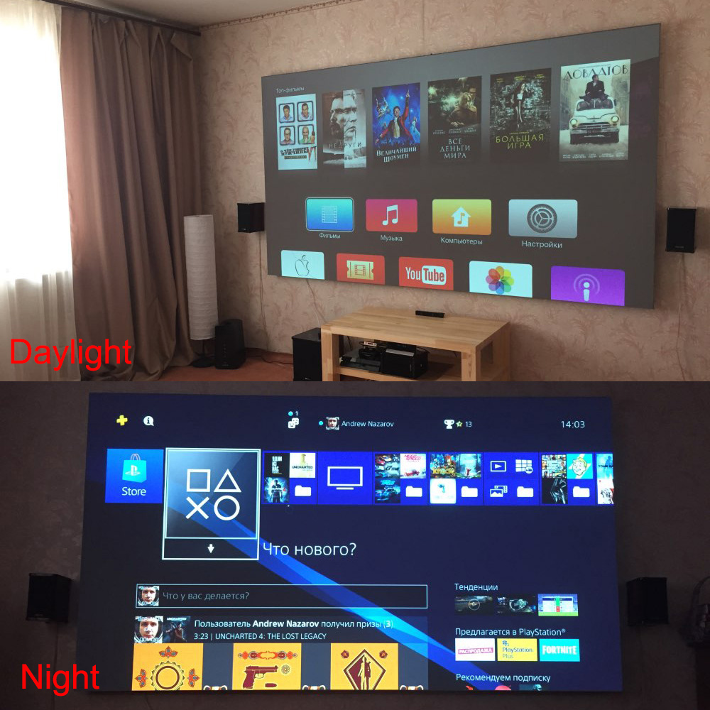 Salange Projector Screen,60 10 - огляд і ціна Projector Screen 100 Inch