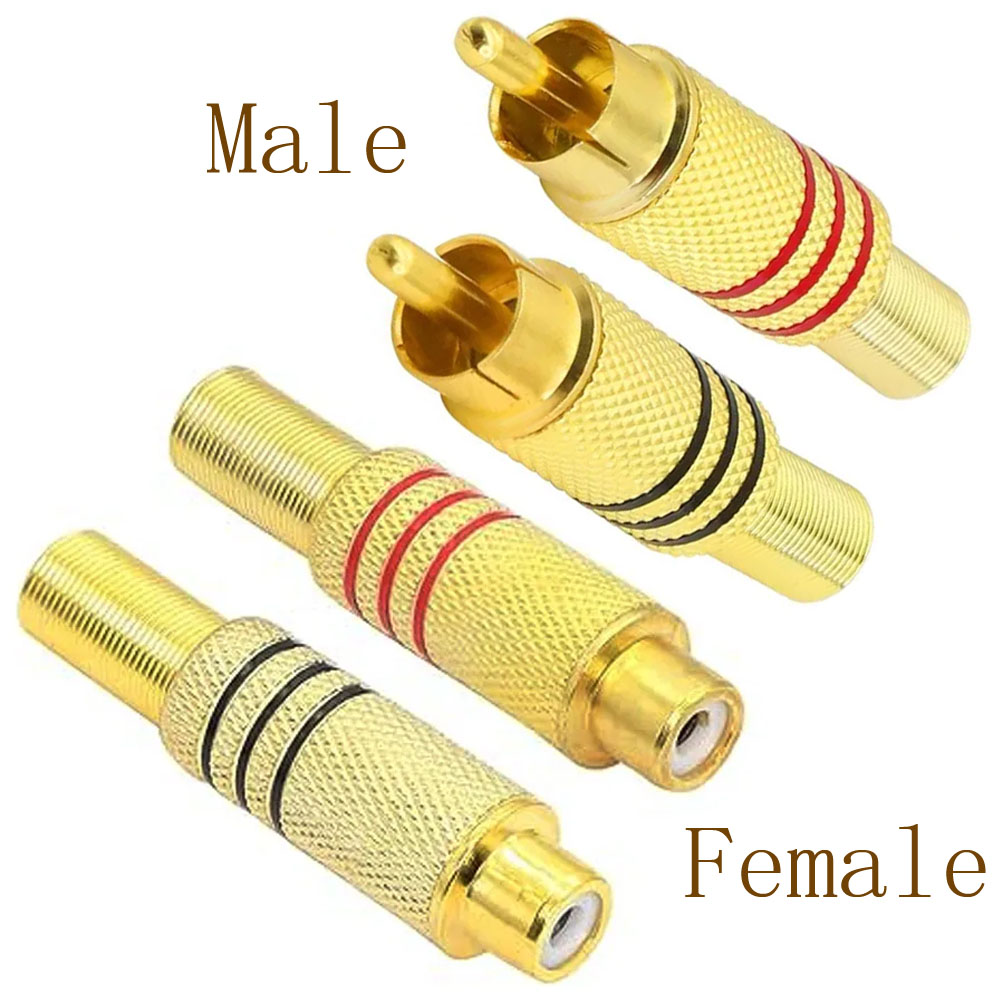 4PCS RCA Plug Gold Plated Sold - огляд і ціна Home Cinema Sound System