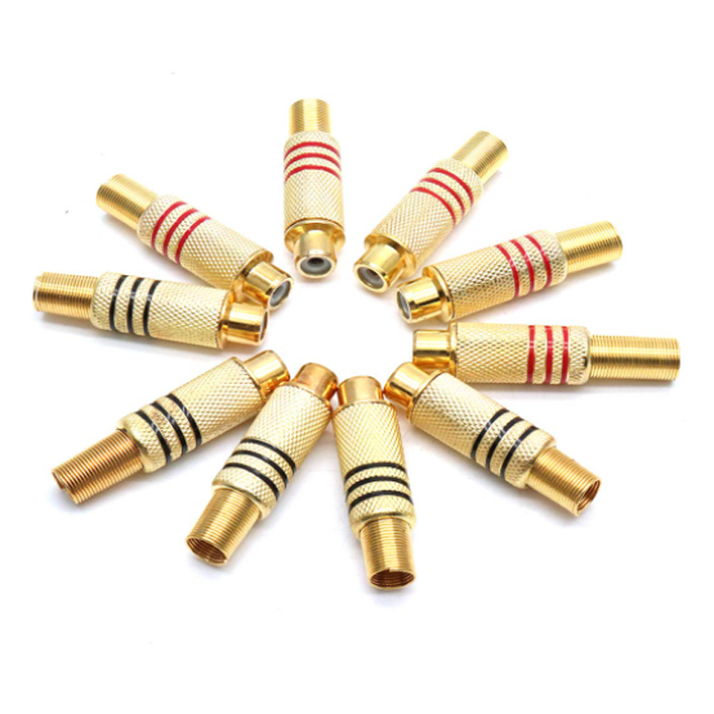 4PCS RCA Plug Gold Plated Sold - огляд і ціна Home Cinema Sound System