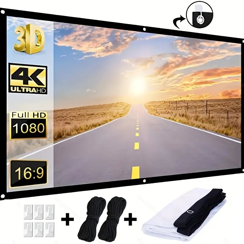 Projector Screen 16:9 Indoor/O - огляд і ціна Projector Screen 100 Inch