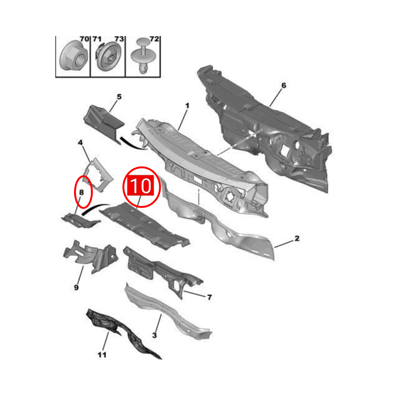 9800176580 9800164480 For Peug - огляд і ціна Noise Isolating Pad